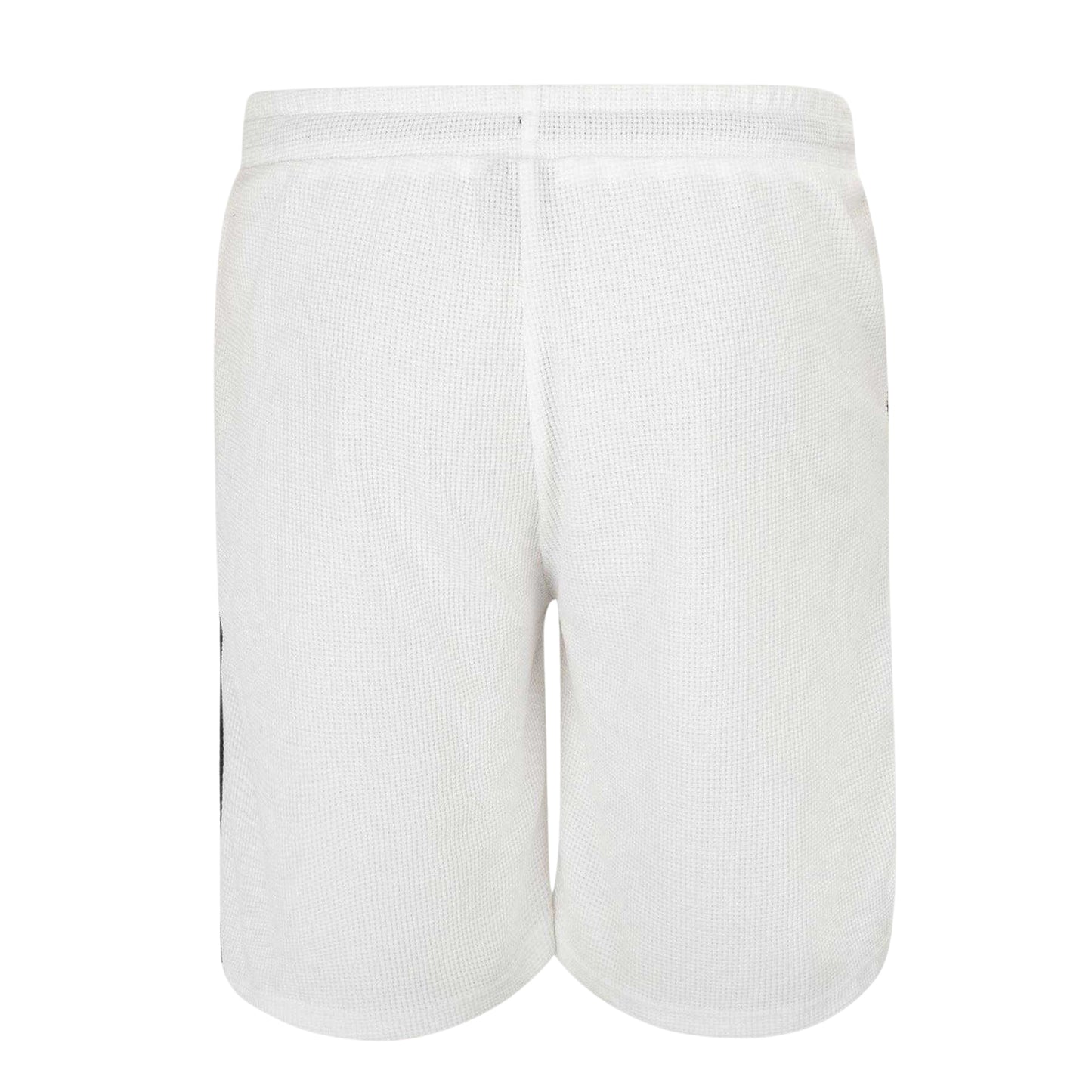 White - Back - Fabric Mens Cotton Blend Shorts