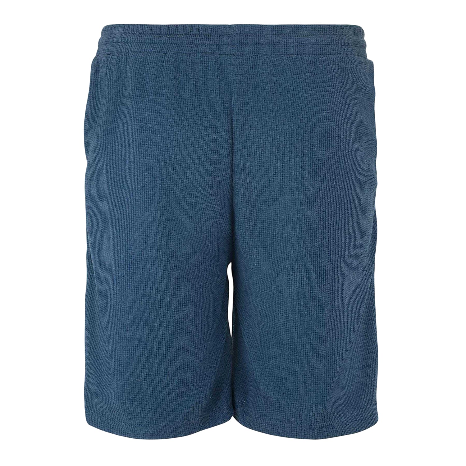 Dark Blue - Back - Fabric Mens Cotton Blend Shorts