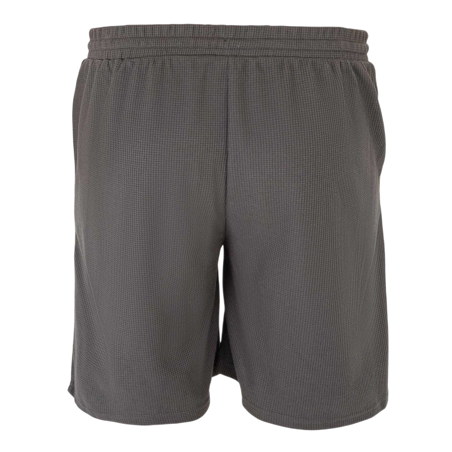 Dark Grey - Back - Fabric Mens Cotton Blend Shorts