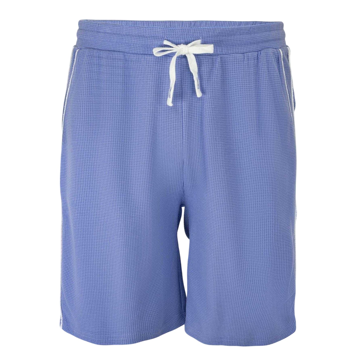 Light Blue - Front - Fabric Mens Cotton Blend Shorts