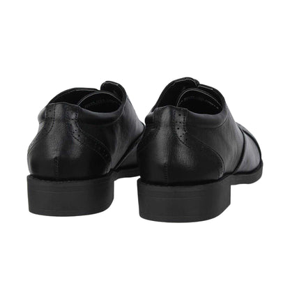 Black - Back - Miso Womens-Ladies Bobbi Low Heel Brogues