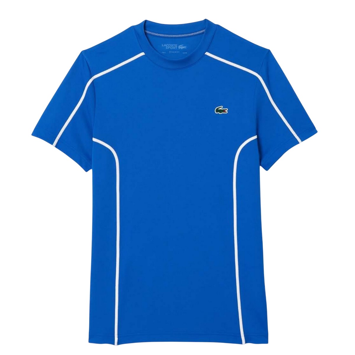 Blue - Front - Lacoste Mens Pique Tennis T-Shirt