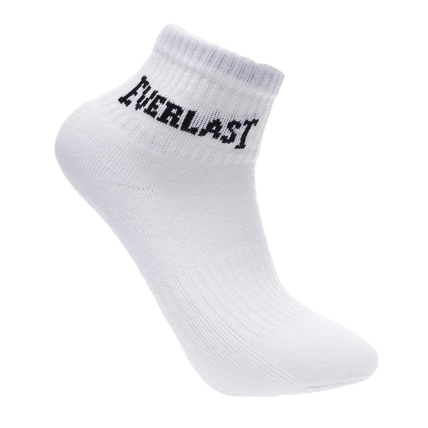 White - Back - Everlast Childrens-Kids Quarter Socks (Pack of 3)