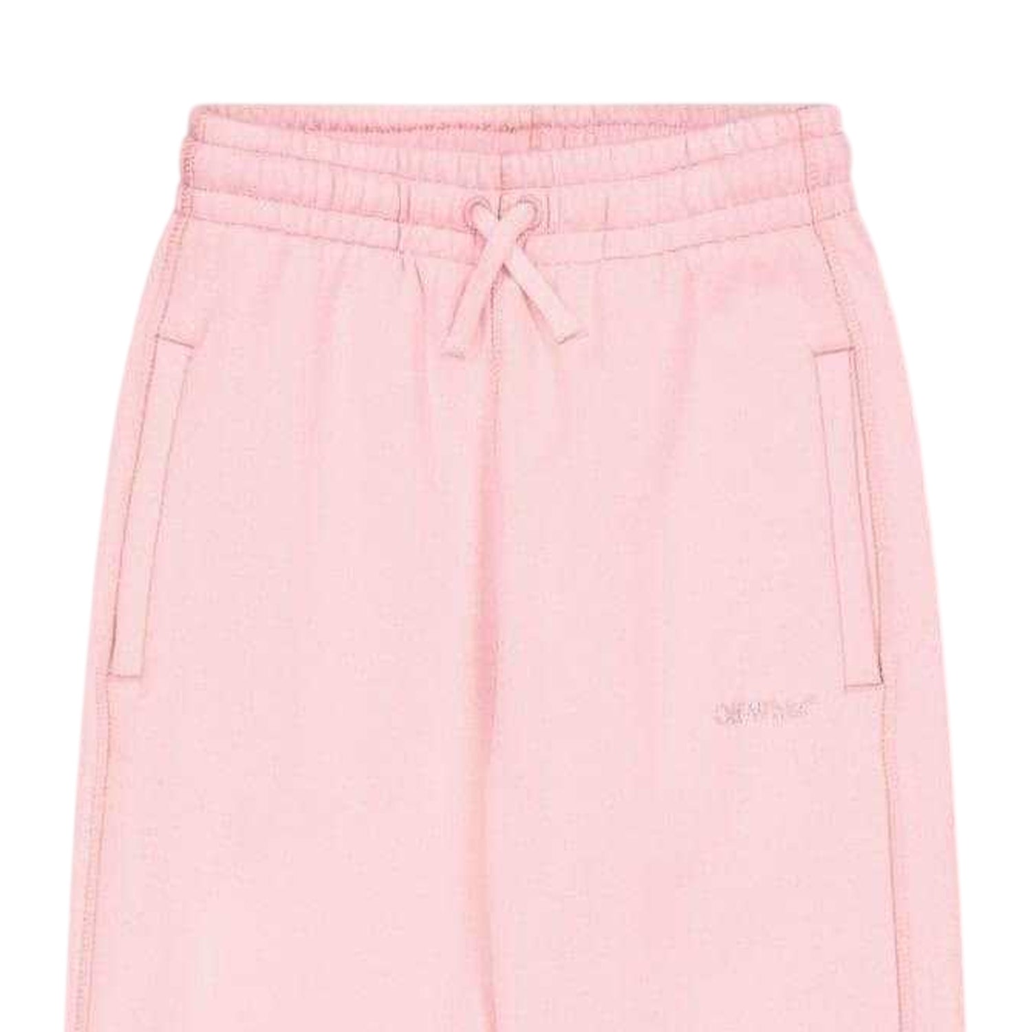 Pink - Back - Off White Childrens-Kids Plain Jogging Bottoms