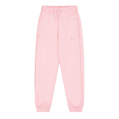 Pink - Front - Off White Childrens-Kids Plain Jogging Bottoms