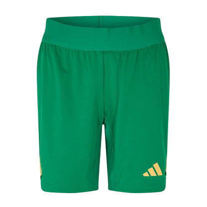 Green - Front - Adidas Unisex Adult Goalkeeper Shorts