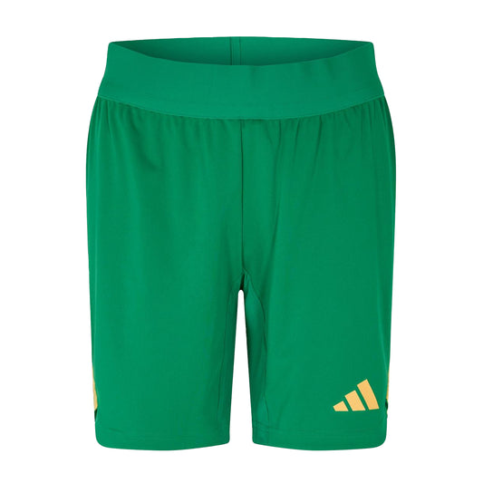 Green - Front - Adidas Unisex Adult Goalkeeper Shorts