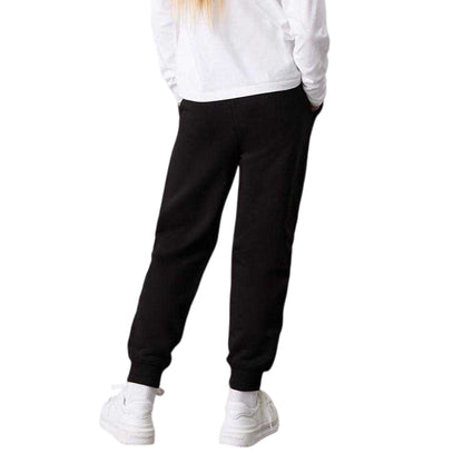 Black - Back - Calvin Klein Childrens-Kids Mono Regular Jogging Bottoms