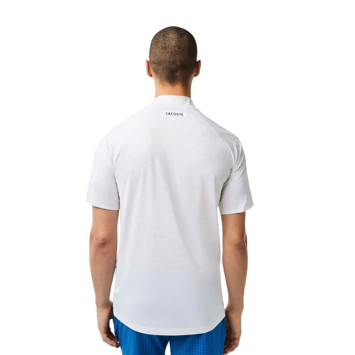 White - Back - Lacoste Unisex Adult Novak Djokovic Player Version Tennis Polo Shirt