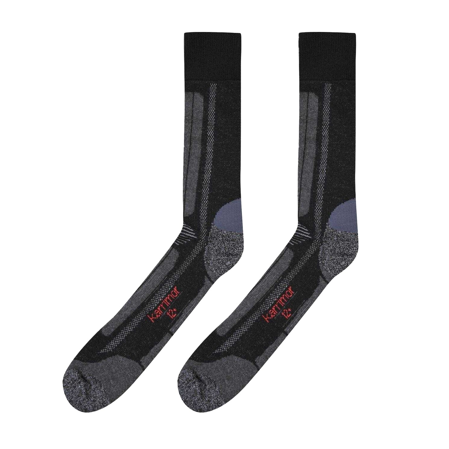Black - Front - Karrimor Mens Trekking Socks (Pack of 2)