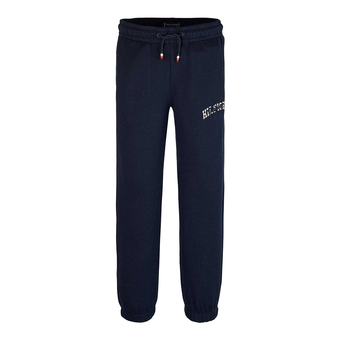 Navy - Front - Tommy Hilfiger Boys Script Jogging Bottoms