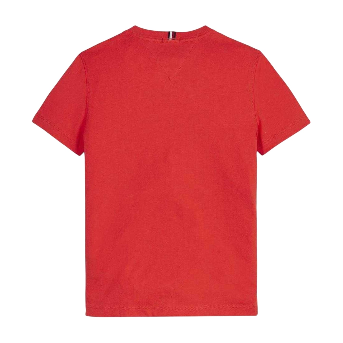 Crimson - Back - Tommy Hilfiger Childrens-Kids Logo Cotton T-Shirt