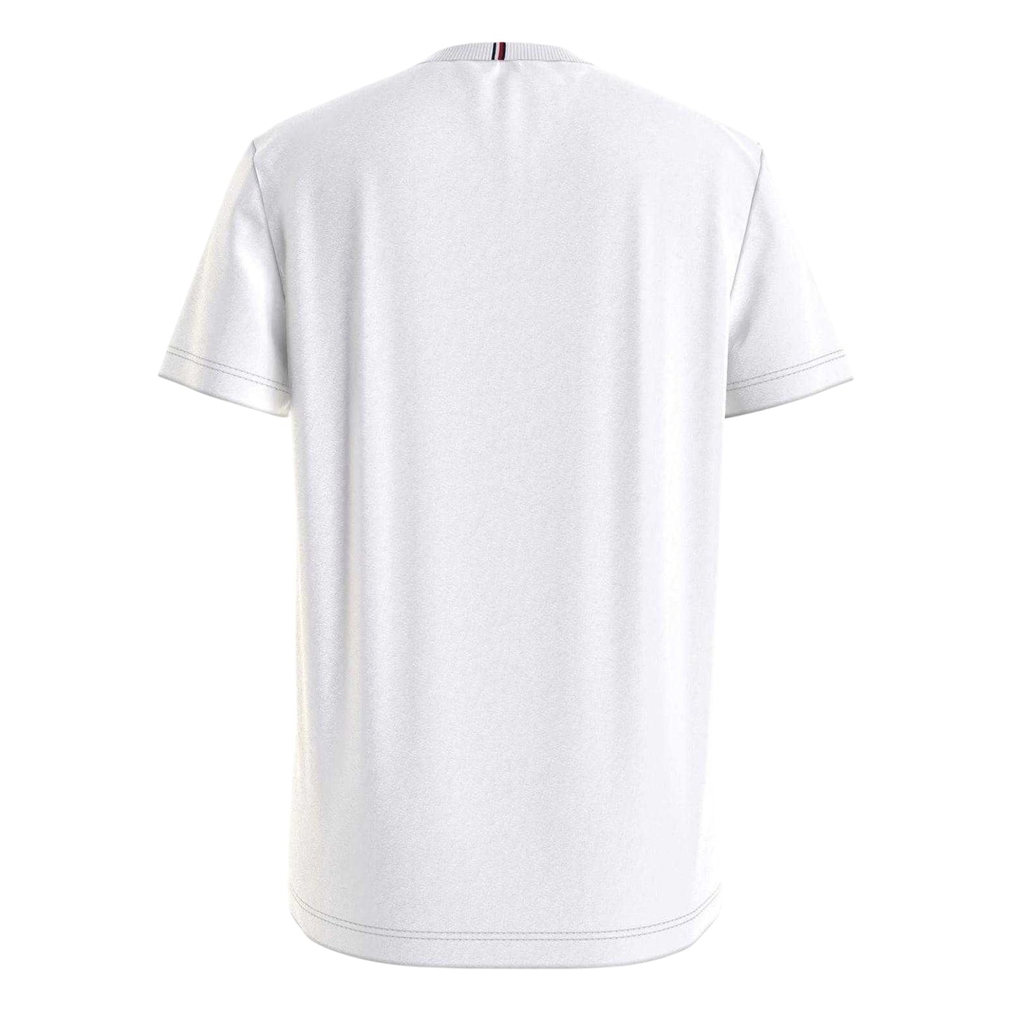 White - Back - Tommy Hilfiger Childrens-Kids Logo Cotton T-Shirt
