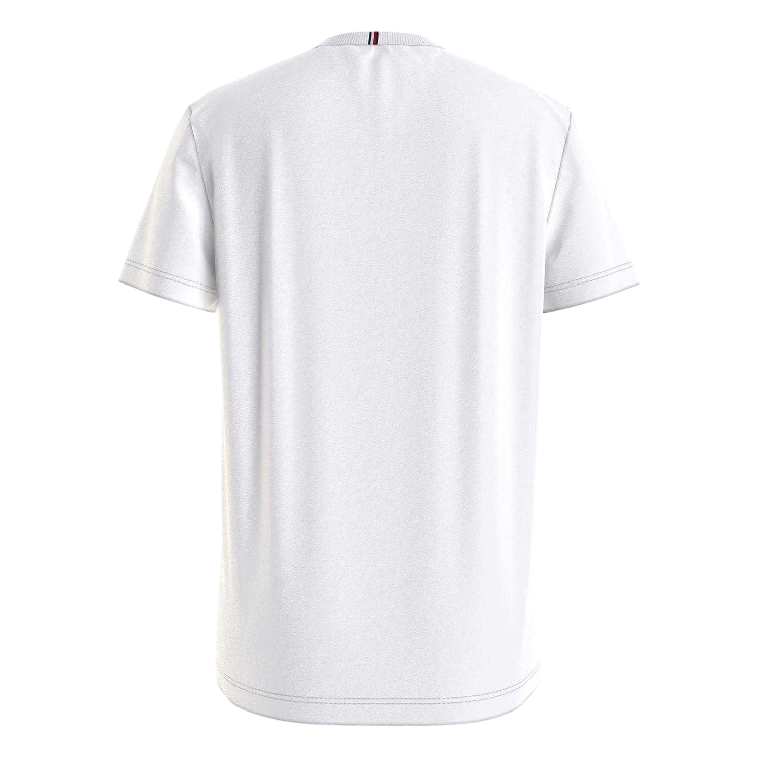 White - Back - Tommy Hilfiger Childrens-Kids Logo Cotton T-Shirt