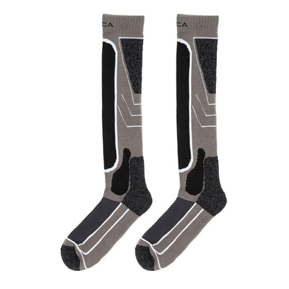 Dark Grey - Front - Nevica Mens Meribel Ski Socks (Pack of 2)
