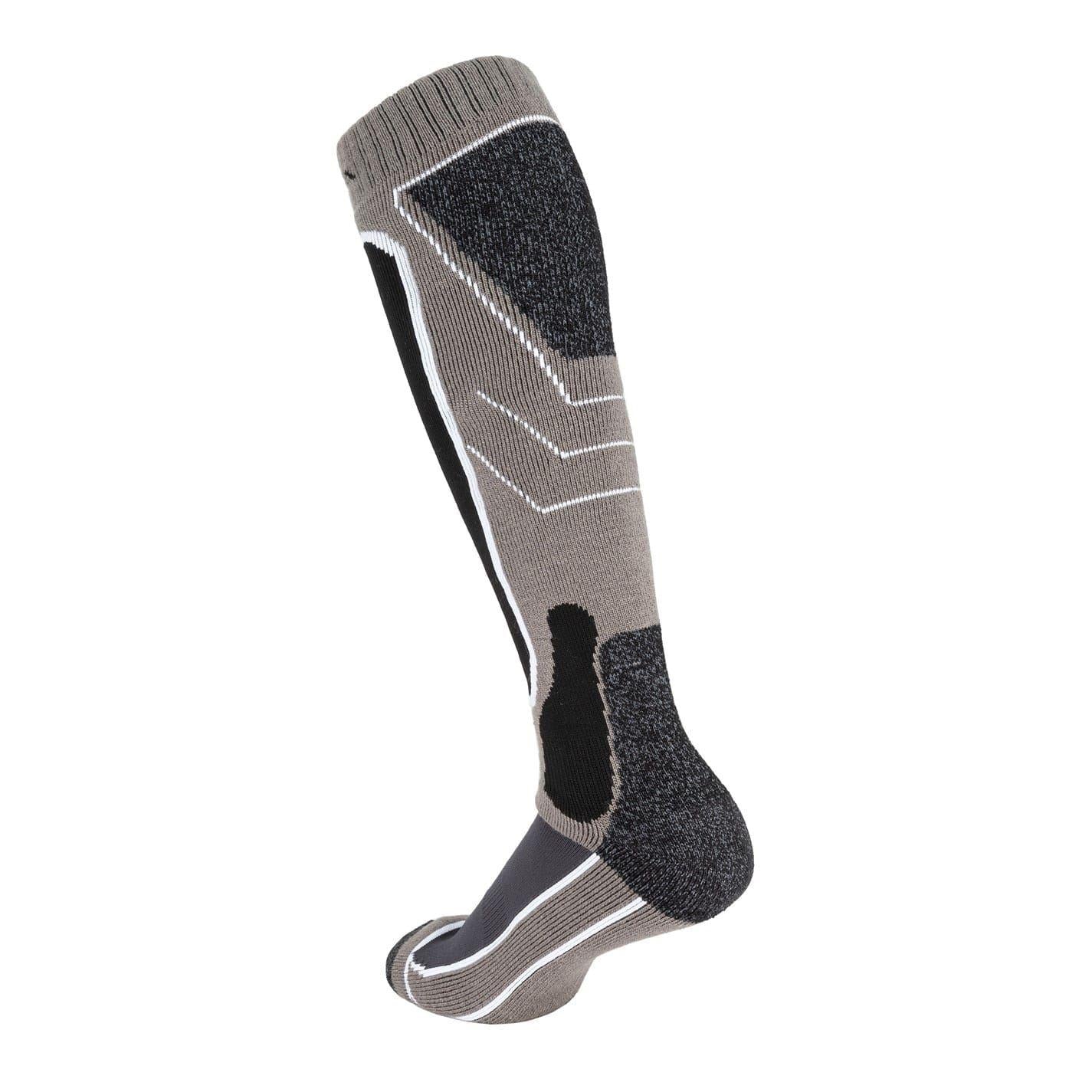 Dark Grey - Side - Nevica Mens Meribel Ski Socks (Pack of 2)