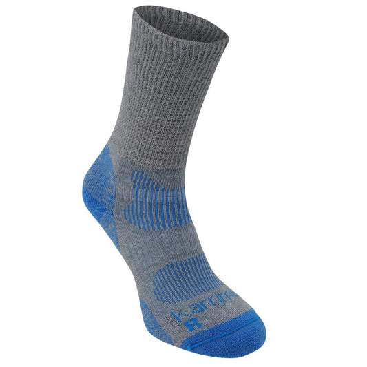 Grey-Blue - Front - Karrimor Womens-Ladies Socks (Pack of 1)