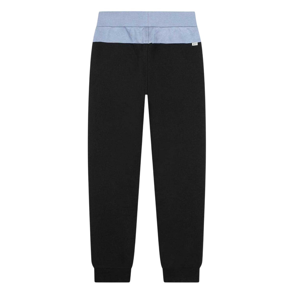Black - Back - Boss Childrens-Kids Colour Block Regular Jogging Bottoms