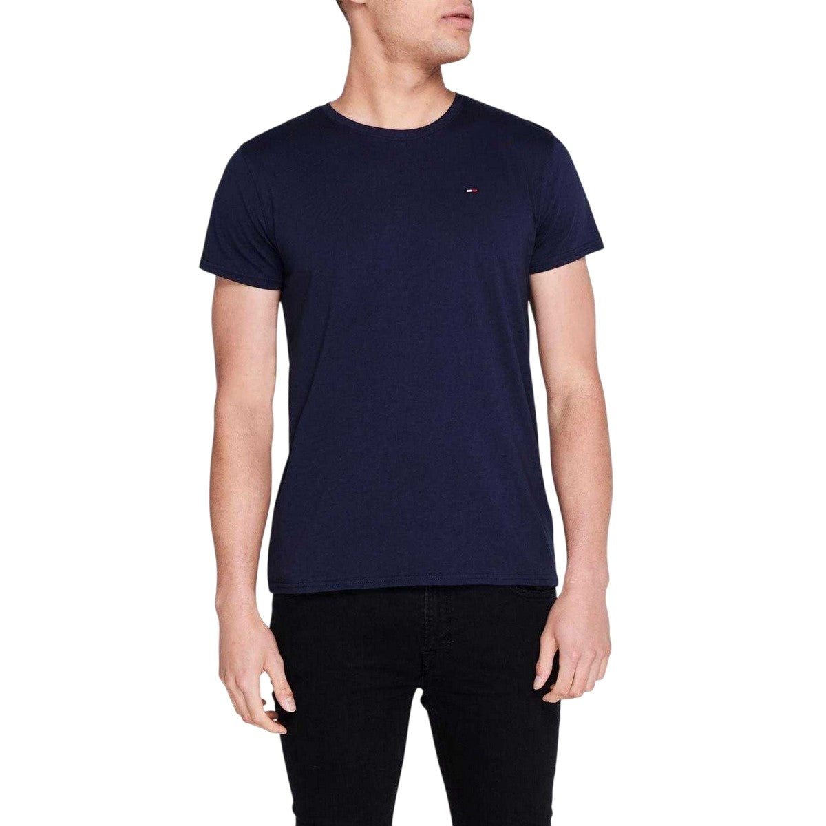 Navy - Lifestyle - Tommy Jeans Mens Embroidered Logo Loose T-Shirt