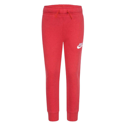University Red - Front - Nike Childrens-Kids Fleece Logo Jogging Bottoms