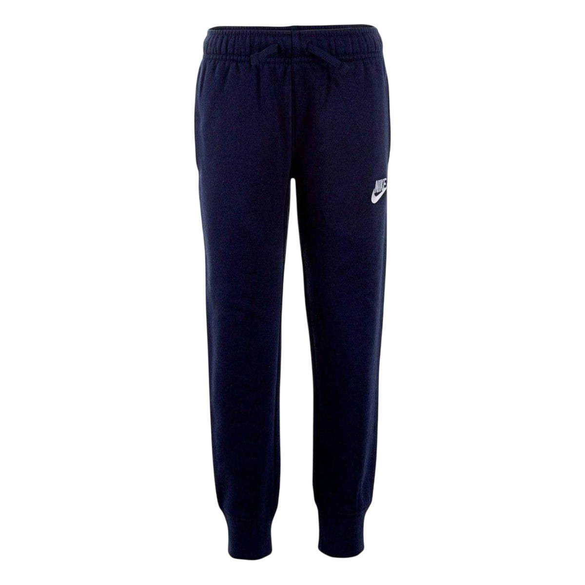Midnight Navy - Front - Nike Childrens-Kids Fleece Logo Jogging Bottoms
