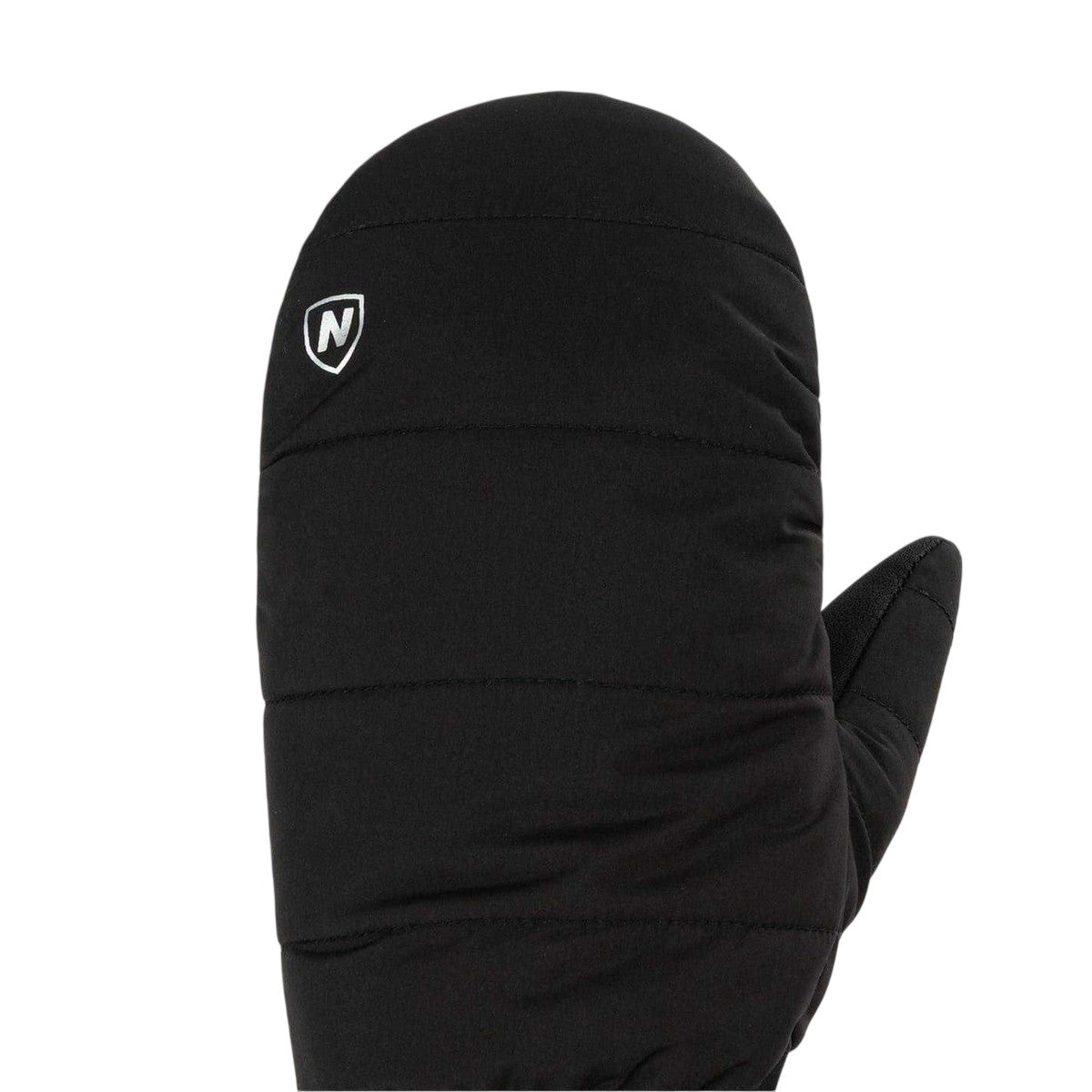 Black - Side - Nevica Unisex Adult Meribel Logo Mittens