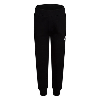 Black - Front - Nike Girls Fleece Logo Jogging Bottoms