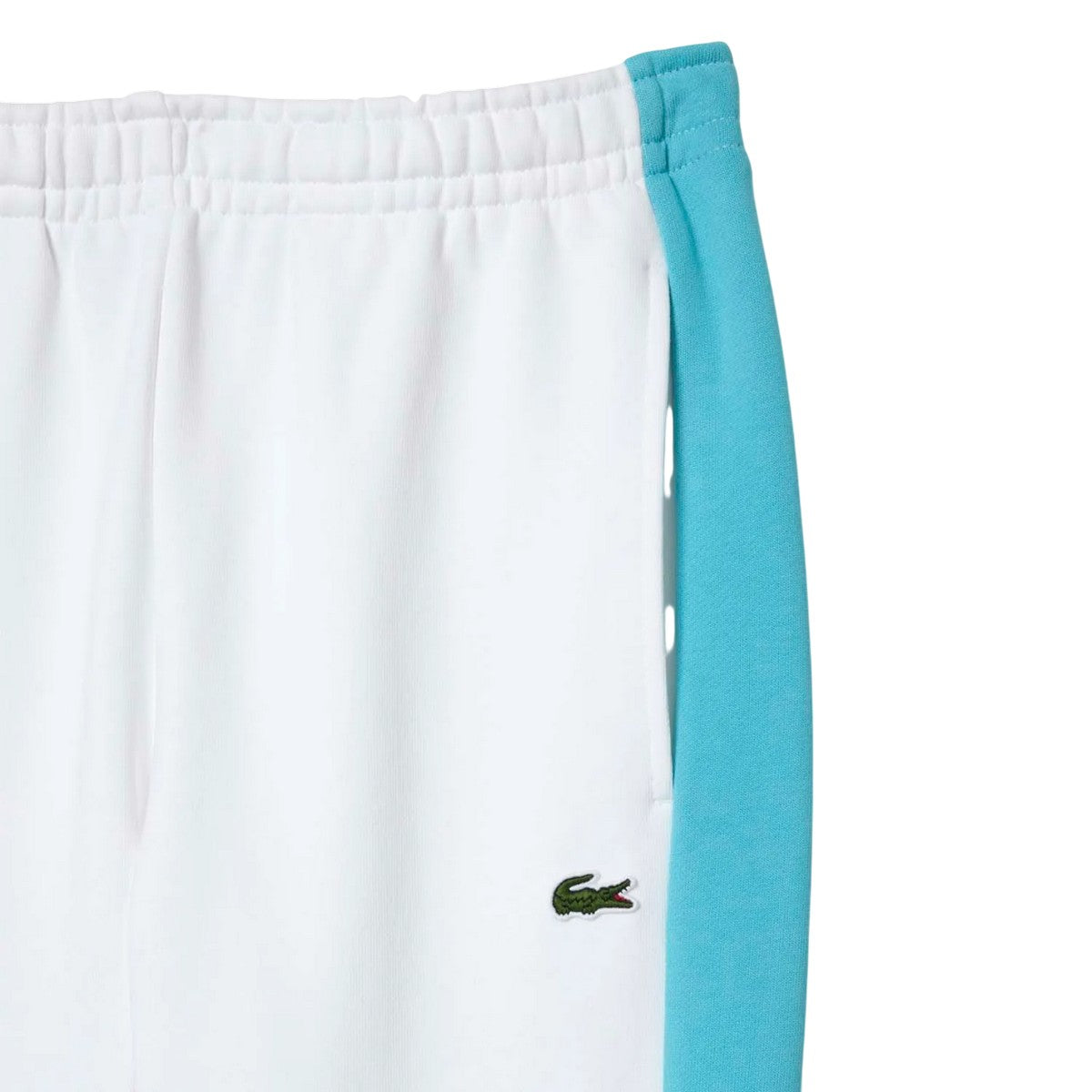 White-Blue - Lifestyle - Lacoste Mens Colour Block Jogging Bottoms