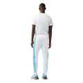 White-Blue - Back - Lacoste Mens Colour Block Jogging Bottoms