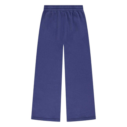 Blue - Back - Abercrombie & Fitch Childrens-Kids Wide Leg Jogging Bottoms