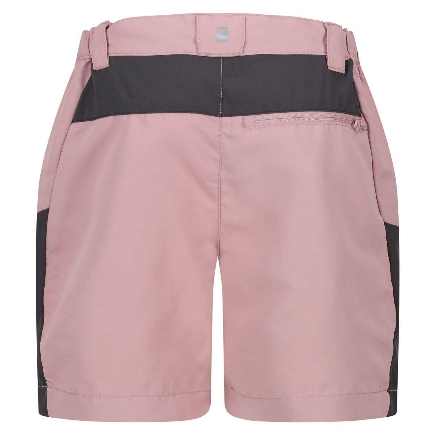 Dusky Rose-Slate Grey - Back - Regatta Childrens-Kids Sorcer Colour Block Shorts