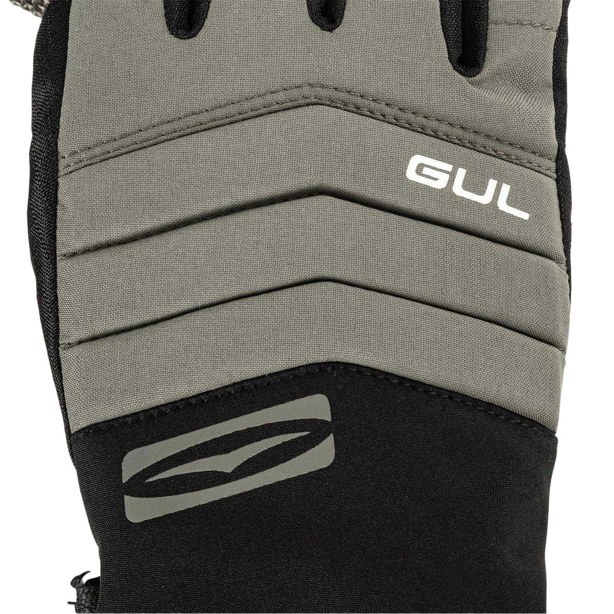 Black-Green - Side - Gul Powder Polyester Logo Ski Gloves