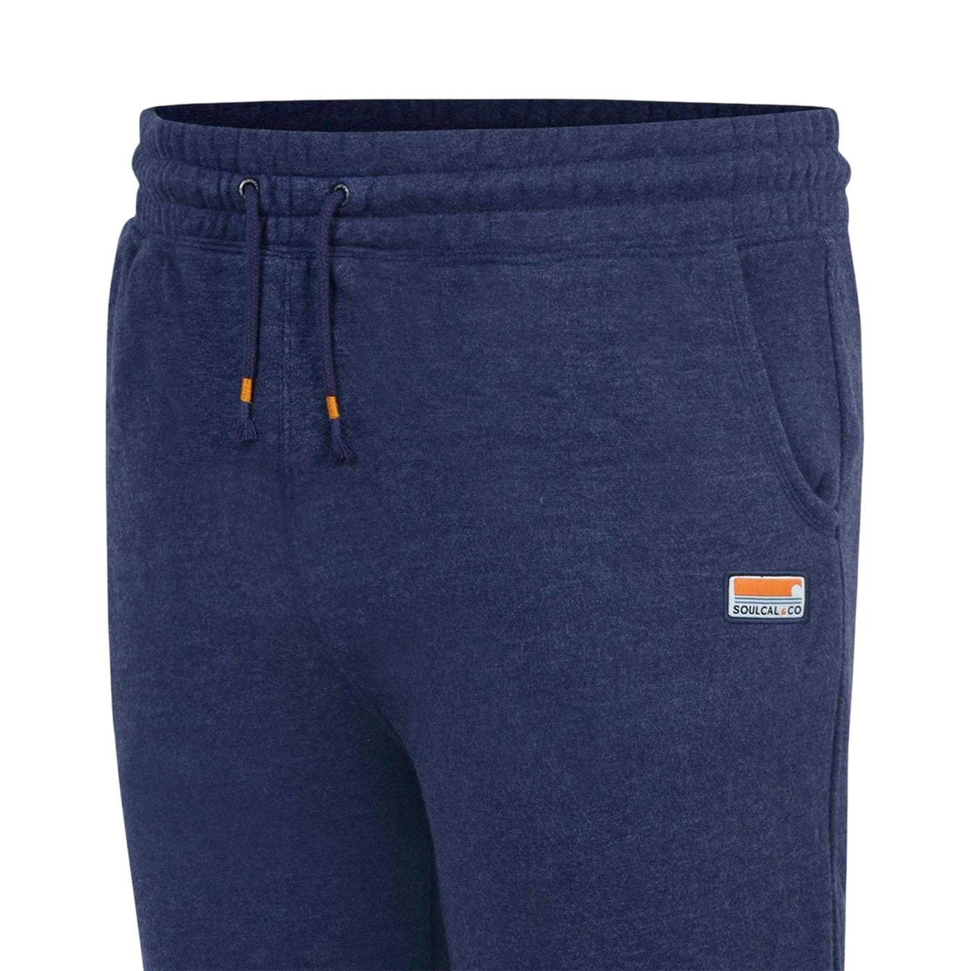 Indigo Marl - Pack Shot - SoulCal Mens Signature Fleece Jogging Bottoms