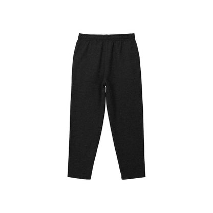 Black - Back - Slazenger Boys Fleece Open Hem Jogging Bottoms