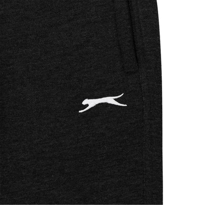 Black - Lifestyle - Slazenger Boys Fleece Open Hem Jogging Bottoms