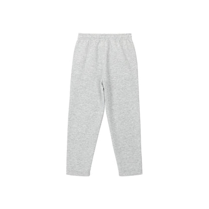 Grey Marl - Back - Slazenger Boys Fleece Open Hem Jogging Bottoms