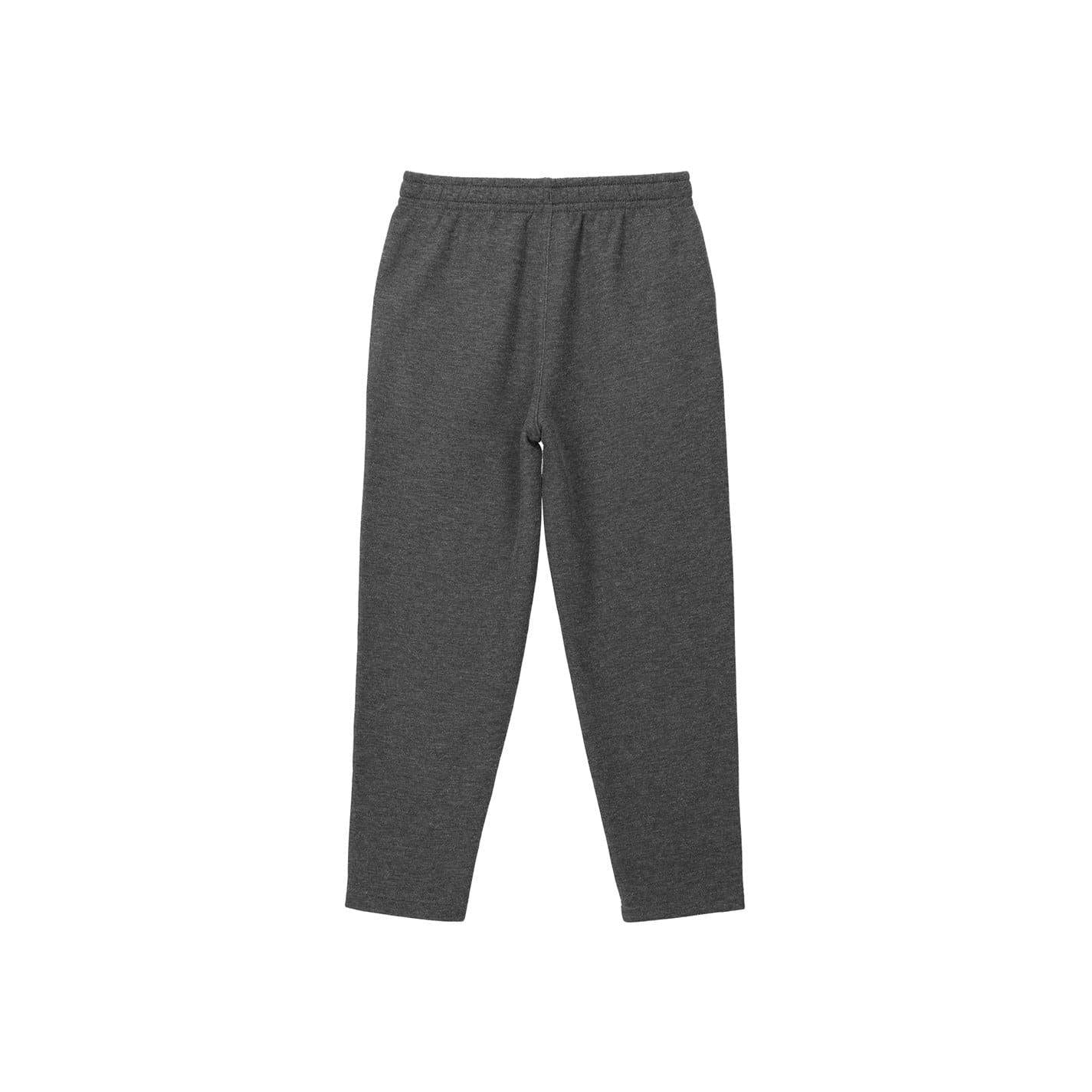 Charcoal Marl - Back - Slazenger Boys Fleece Open Hem Jogging Bottoms