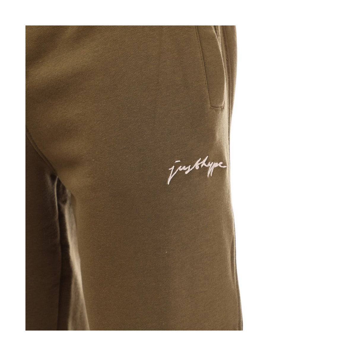 Olive - Side - Hype Mens Solid Cargo Jogging Bottoms