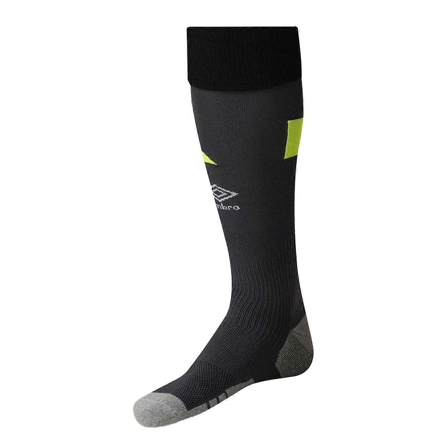 Black-Yellow - Back - Umbro Unisex Adult Football Socks