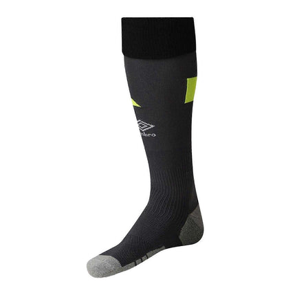 Black-Yellow - Back - Umbro Unisex Adult Football Socks