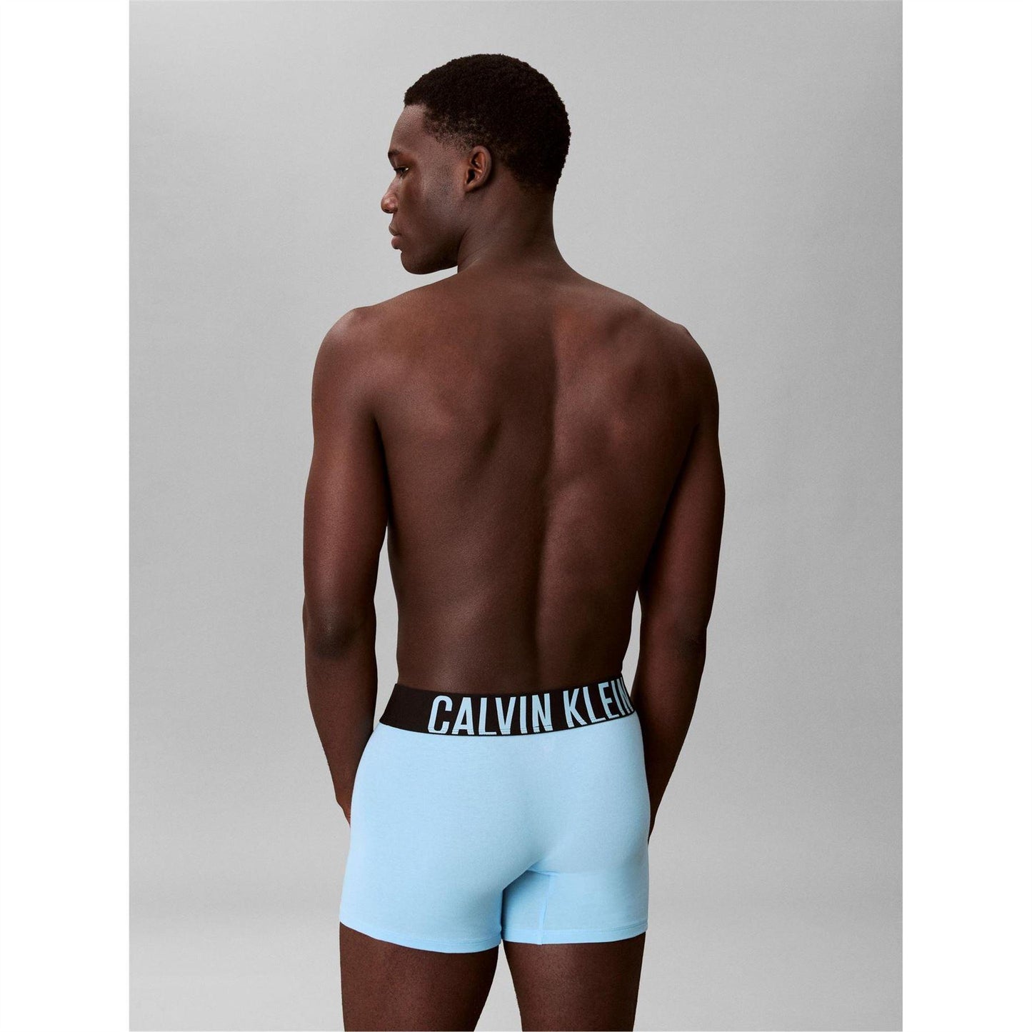 Black-Grey-Blue - Pack Shot - Calvin Klein Mens Boxer Shorts (Pack of 3)