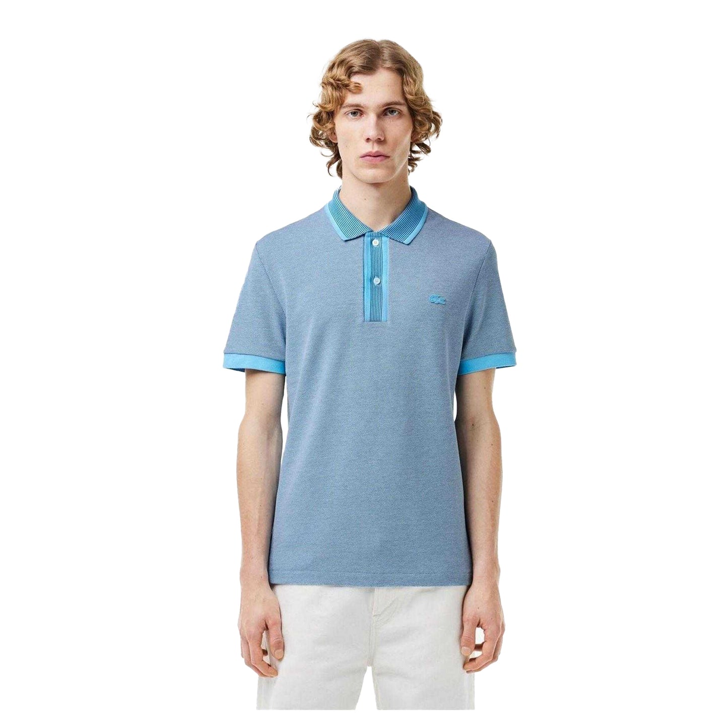 Blue - Lifestyle - Lacoste Mens Caviar Regular Polo Shirt