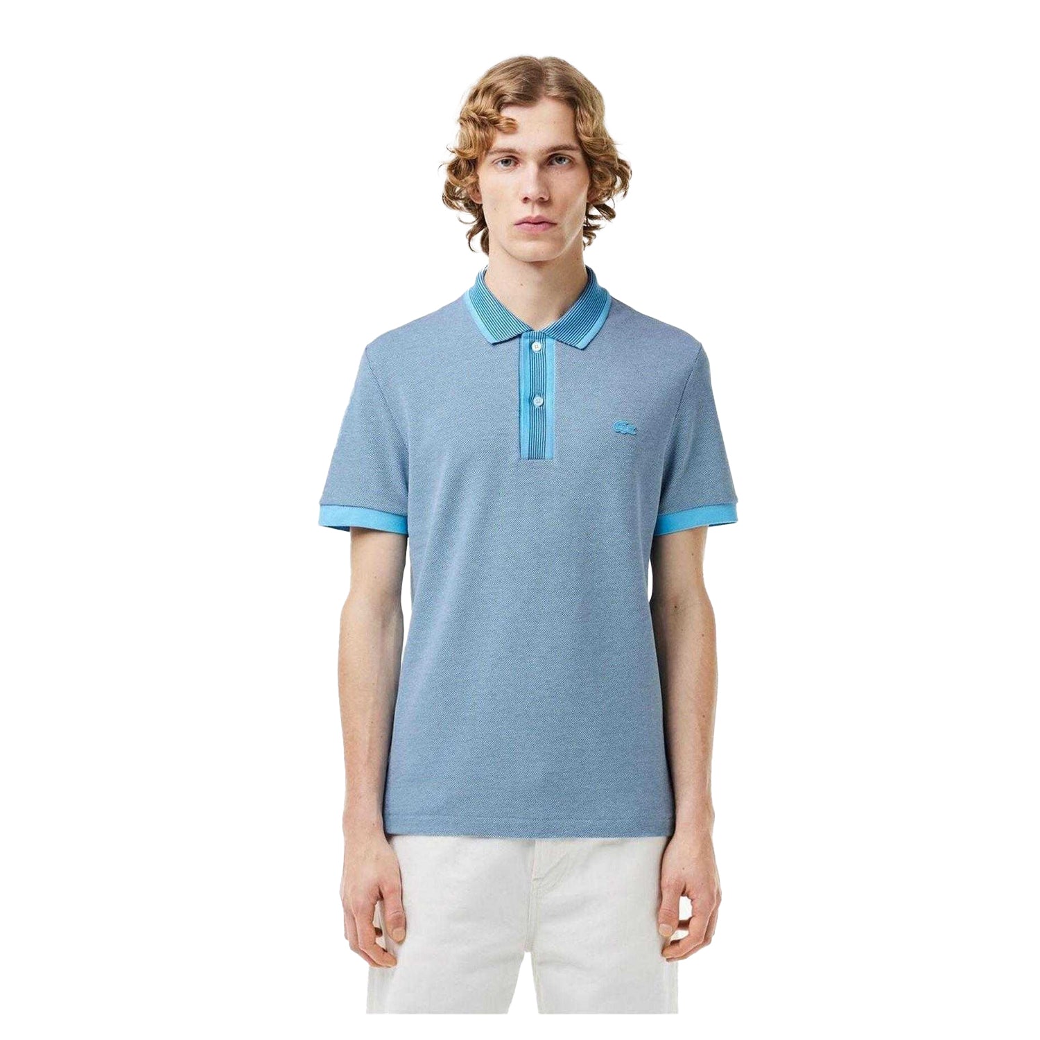 Blue - Lifestyle - Lacoste Mens Caviar Regular Polo Shirt