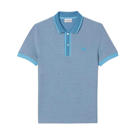 Blue - Front - Lacoste Mens Caviar Regular Polo Shirt