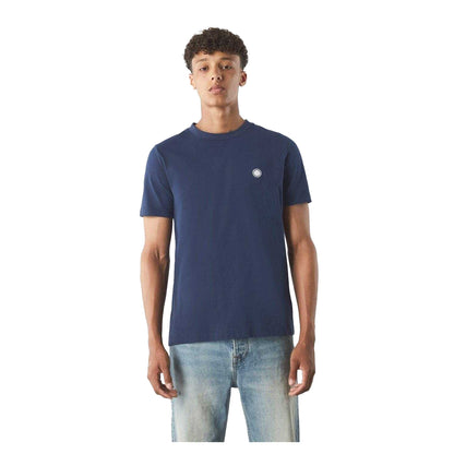 Navy - Back - Pretty Green Mens Mitchell Cotton T-Shirt