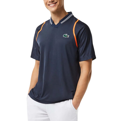 Blue - Pack Shot - Lacoste Mens Daniil Medvedev Tennis Polo Shirt