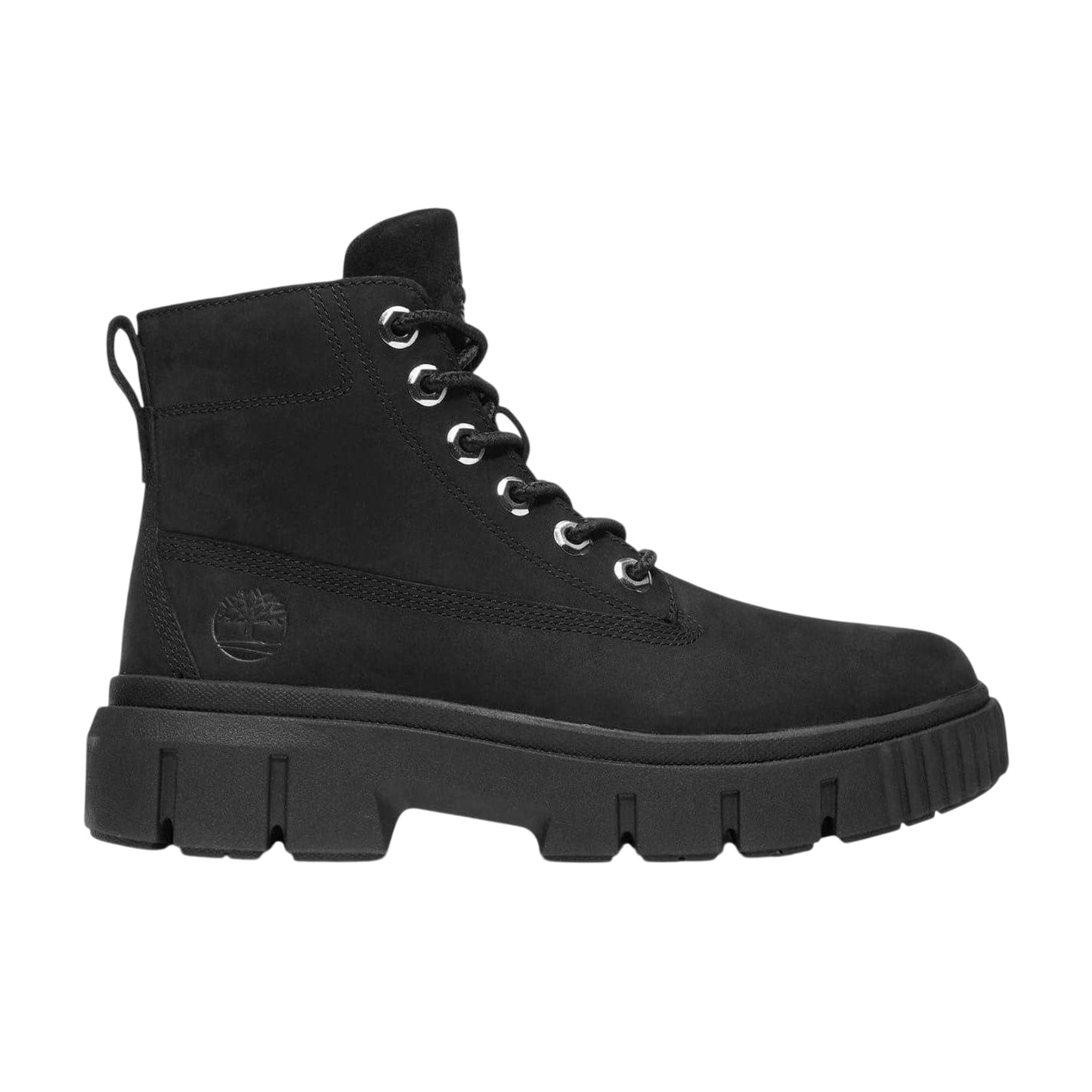 Black - Side - Timberland Womens-Ladies Leather Chukka Boots
