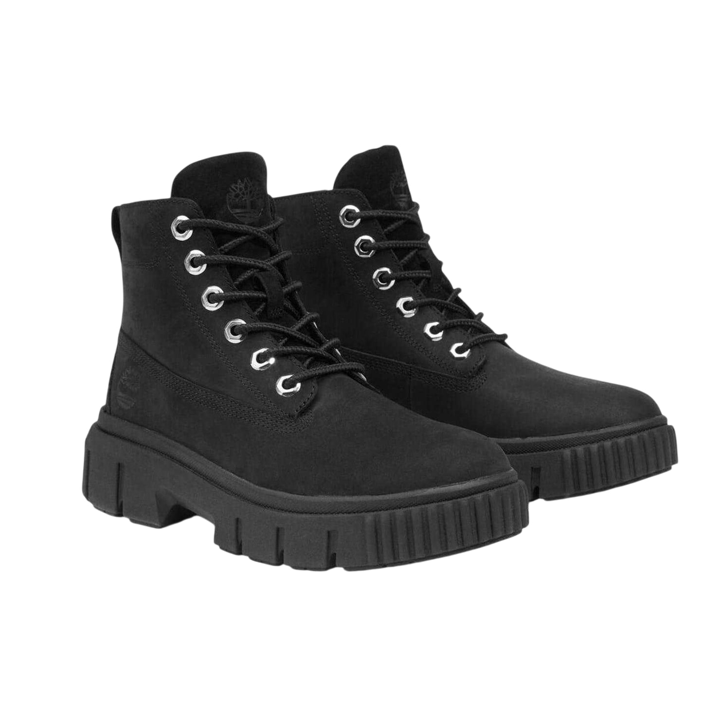 Black - Front - Timberland Womens-Ladies Leather Chukka Boots