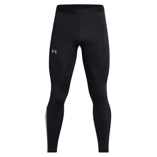Black - Front - Under Armour Mens Launch Reflective Detail Running Leggings