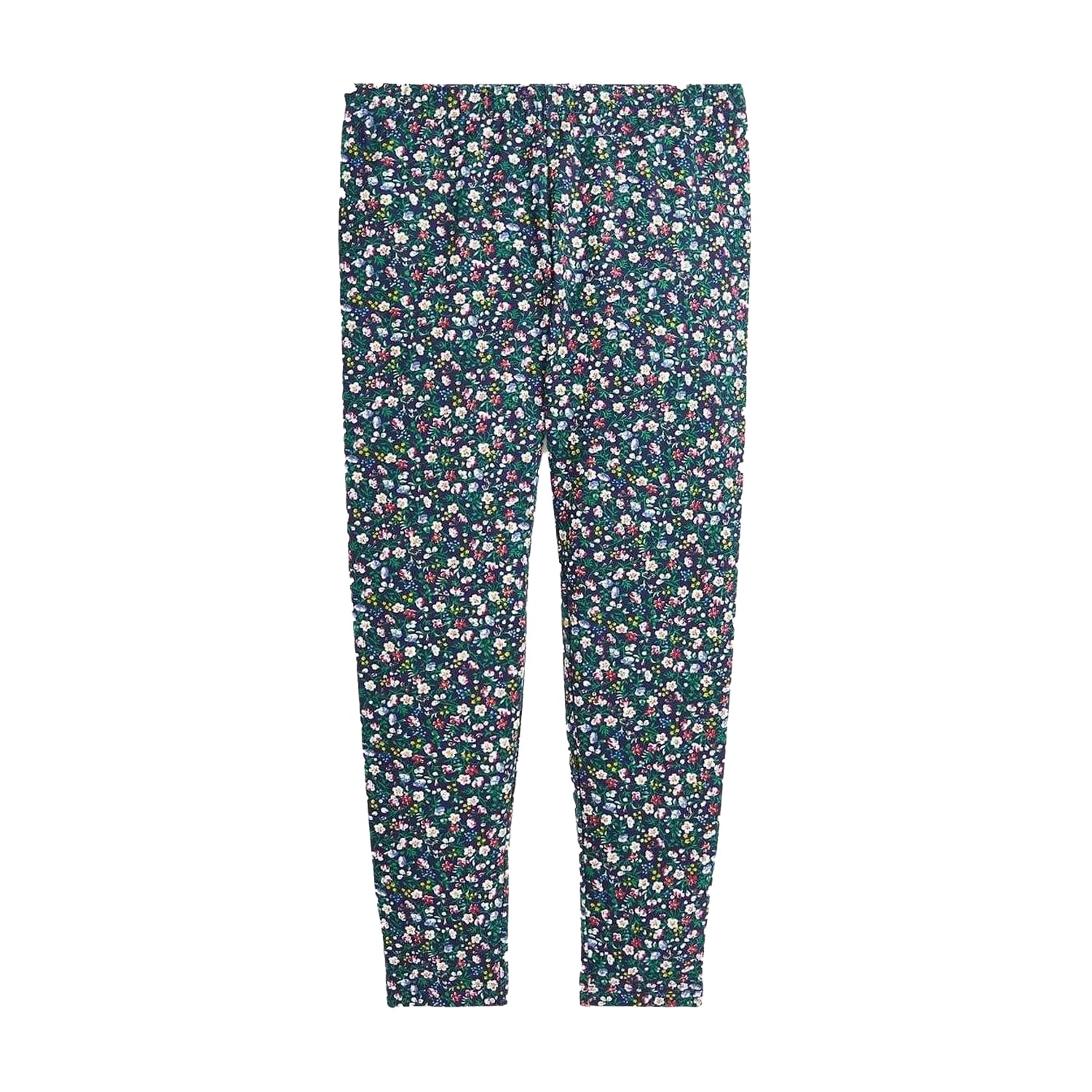 Navy - Front - Ralph Lauren Girls Stretch Floral Leggings